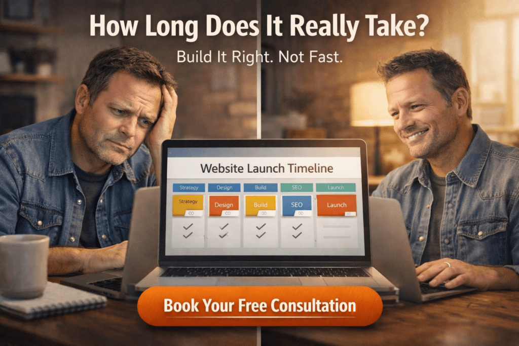 Website launch timeline from concern to confidence