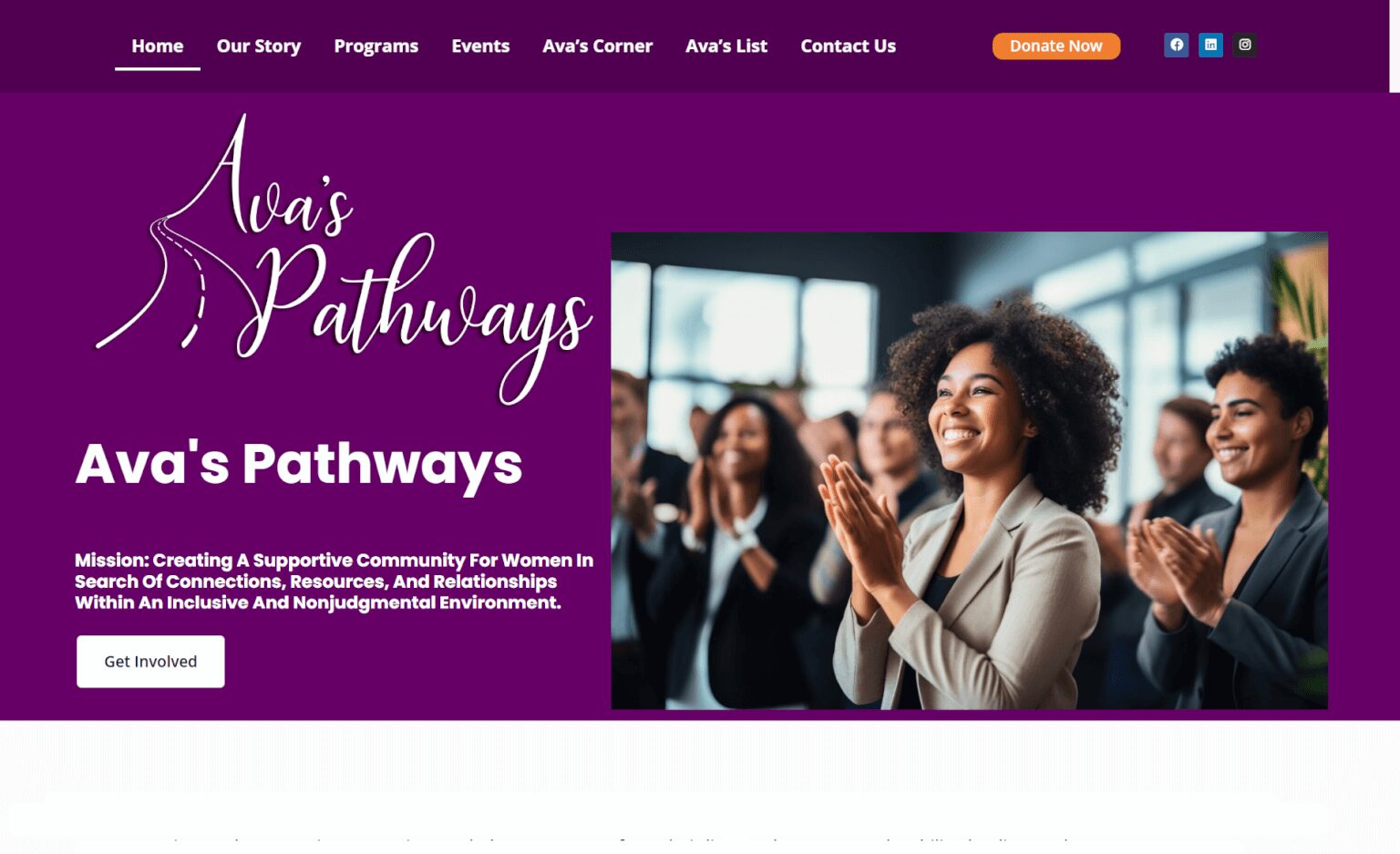 website redesign project for local business