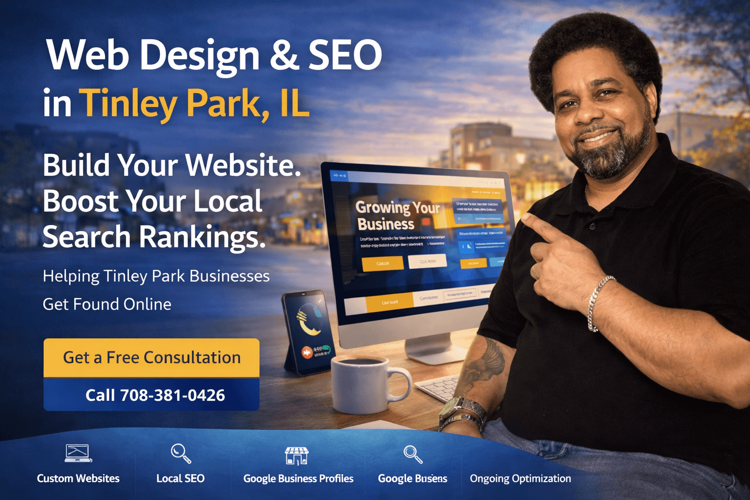 Promoting web design in Tinley Park