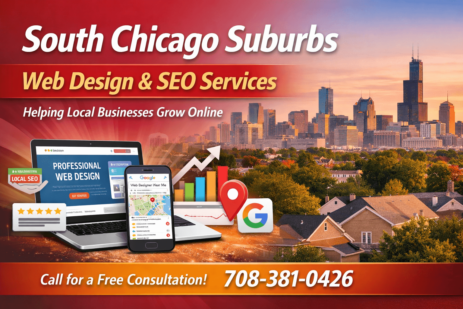 South Chicago Suburbs Web Design & SEO Services