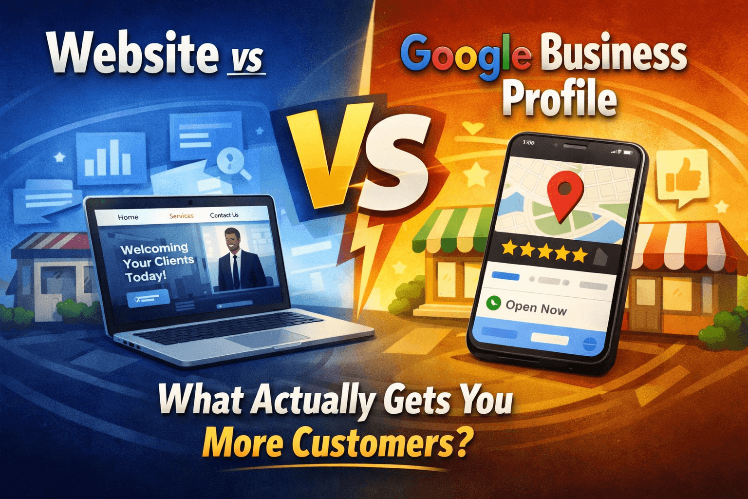 Website vs Google Business Profile comparison